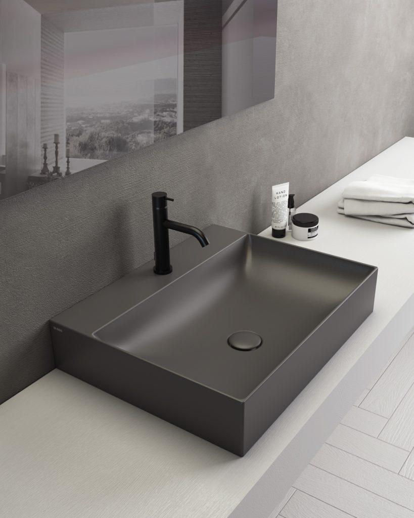 lavabo bagno scuro