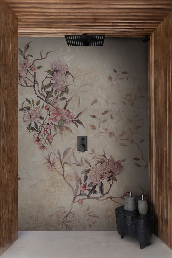 carta da parati impermeabile doccia