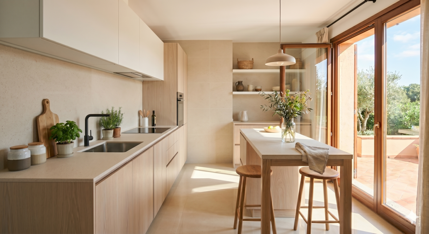 Il gres porcellanato in cucina: top e paraschizzi che uniscono design e praticità