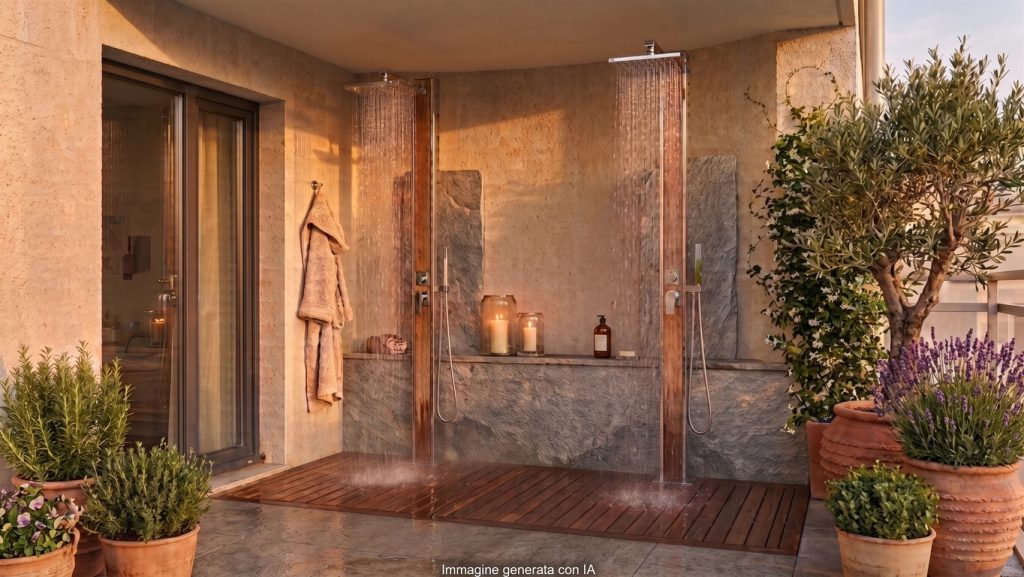 doccia outdoor terrazzo